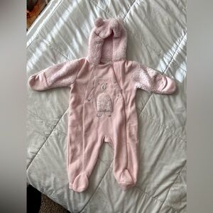 Koala Baby Pink Bear Fleece Suit
